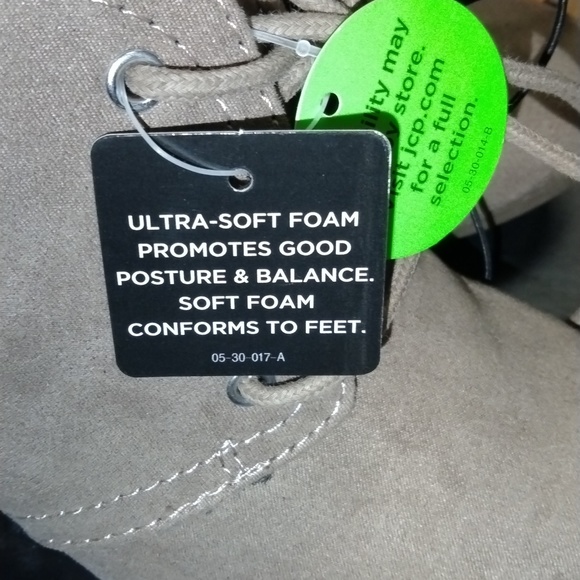 NIB Taupe Lilly Wedge Heel Laceup Bootie - Picture 5 of 6